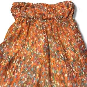 Romeo & Juliet Couture Red Strapless Smocked Dress ( Can be worn as a skirt )​